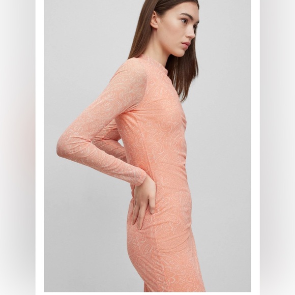 Hugo boss peach dress XS New without tags - Picture 3 of 6